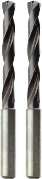 Seco - Letter P 140° Solid Carbide Jobber Drill - TiAlN Finish, Right Hand Cut, Spiral Flute, Cylindrical Shank, 103mm OAL, Standard Point - Apex Tool & Supply