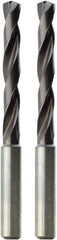 Seco - Letter P 140° Solid Carbide Jobber Drill - TiAlN Finish, Right Hand Cut, Spiral Flute, Cylindrical Shank, 103mm OAL, Standard Point - Apex Tool & Supply