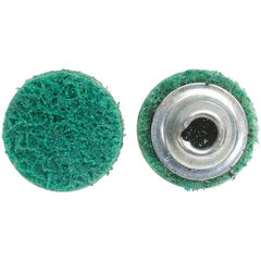 Norton - 4" Disc Diam, Aluminum Oxide Quick Change Disc - Type S Attaching System, Nonwoven, Green, Fine Grade, 15,000 RPM - Apex Tool & Supply
