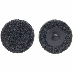 Norton - 4" Disc Diam, Aluminum Oxide Quick Change Disc - Type S Attaching System, Nonwoven, Black, Extra Coarse Grade, 15,000 RPM - Apex Tool & Supply