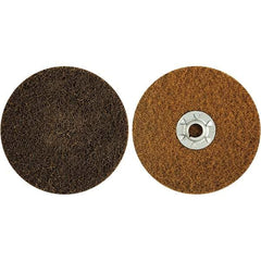 Norton - 5" Disc Diam, Aluminum Oxide Quick Change Disc - Type R Attaching System, Nonwoven, Brown, Coarse Grade, 12,000 RPM - Apex Tool & Supply