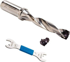 Seco - 15 to 16mm Diam, 5xD, 48mm Max Depth, 0.63" Shank Diam, 153.2mm OAL, Replaceable Tip Drill - SD400 Insert, 15.875 Seat Size, SD405 Toolholder, Series Crownloc Plus - Apex Tool & Supply