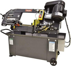 Dake - 9 x 12" Max Capacity, Manual Step Pulley Horizontal Bandsaw - 98 to 328 SFPM Blade Speed, 110 Volts, 45°, 1 hp, 1 Phase - Apex Tool & Supply