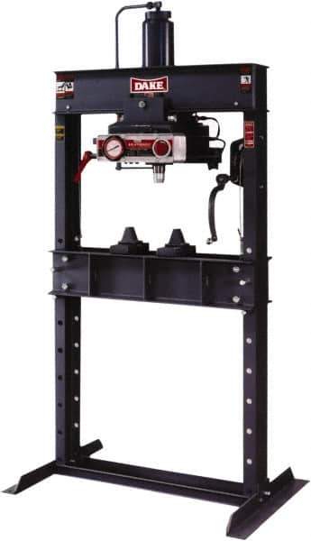 Dake - 75 Ton Air/Hydraulic Shop Press - 10" Stroke - Apex Tool & Supply