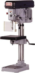 Dake - 14-1/8" Swing, Step Pulley Drill Press - 9 Speed, 1/2 hp, Single Phase - Apex Tool & Supply