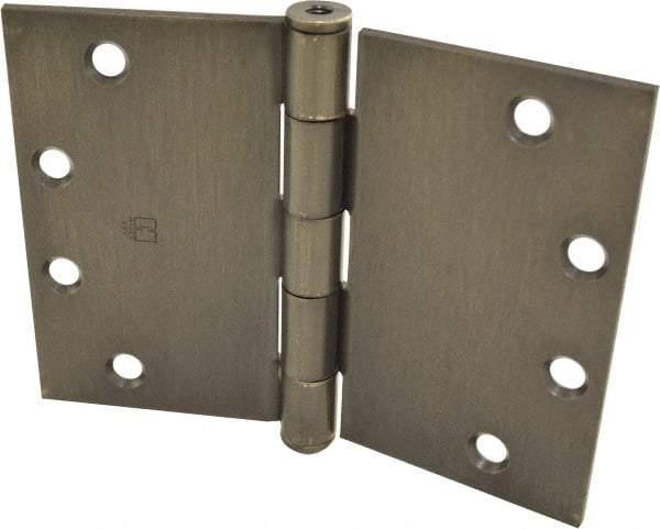 Hager - 6" Wide x 4-1/2" High Square Corner Residential Hinge - Square Edge, Steel, Oil Rubbed Bronze Finish - Apex Tool & Supply