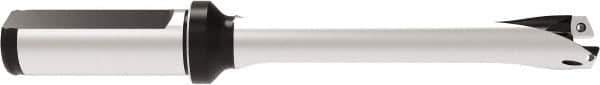 Allied Machine and Engineering - Series 16, 16 to 16.99mm Diam, 3/4" Diam Straight Shank with Flange, Straight Flute Spade Drill - 3-23/64" Max Depth, 6-11/16" OAL, Standard Length, Through Coolant - Apex Tool & Supply