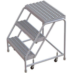 TRI-ARC - Rolling & Wall Mounted Ladders & Platforms Type: Rolling Warehouse Ladder Style: Rolling Safety Ladder - Apex Tool & Supply
