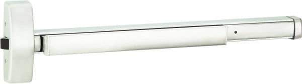 Stanley - 2' 4" to 3' Door Width Rim Exit Device - Fire Rated, Satin Stainless Steel Finish - Apex Tool & Supply