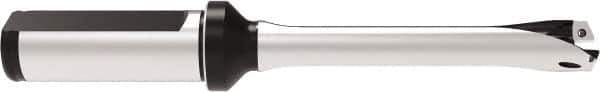 Allied Machine and Engineering - Series 14, 14 to 14.99mm Diam, 3/4" Diam Straight Shank with Flange, Straight Flute Spade Drill - 2-61/64" Max Depth, 6-5/32" OAL, Standard Length, Through Coolant - Apex Tool & Supply