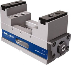 Samchully - 125mm Jaw Width, 210mm Max Jaw Opening, 125mm Throat Depth, Manual Precision Self Centering Vise - Steel, 13.07" OAL x 4.92" OAW x 7.2834" OAH - Apex Tool & Supply