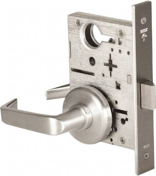 Stanley - Passage Lever Lockset for 1-3/8 to 1-3/4" Thick Doors - 2-3/8 to 2-3/4" Back Set, Brass, Satin Chrome Finish - Apex Tool & Supply