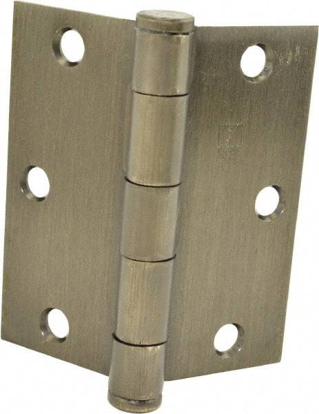 Hager - 3-1/2" Long x 3-1/2" Wide x 0.062" Thick, Steel Full Mortise Hinge - Oil Rubbed Bronze Finish, 5 Knuckles - Apex Tool & Supply