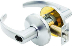 Stanley - Grade 1 Entry Lever Lockset - 2-3/4" Back Set, Zinc, Satin Chrome Finish - Apex Tool & Supply