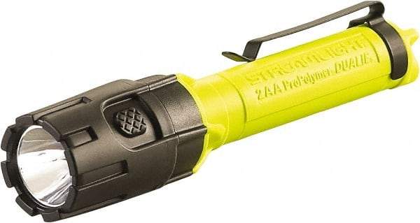 Streamlight - White LED Bulb, 175 Lumens, Industrial/Tactical Flashlight - Yellow Polycarbonate Body, 2 AA Alkaline Batteries Included - Apex Tool & Supply