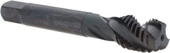 Emuge - 5/8-11 UNC 3 Flute 2B Modified Bottoming Spiral Flute Tap - Cobalt, Oxide Finish, 3-13/16" OAL, Right Hand Flute, Right Hand Thread, Series Enorm - Apex Tool & Supply
