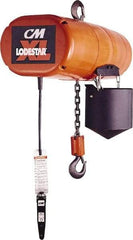 CM - 5 Ton Capacity, 6 FPM Lift Speed, 230/460 Volt, Hook Mounted Hoist - 3.5 Output hp, 20' Max Lift, 36-3/16" Min Headroom, 3 Chains - Apex Tool & Supply