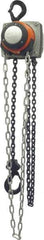 CM - 2,000 Lb Lifting Capacity, 15' Lift Height, Hand Hoist - Made from Chain, 49' Overhaul to Lift 1', 54 Lb Avg Pull to Lift Rated Load, 1 Chain - Apex Tool & Supply