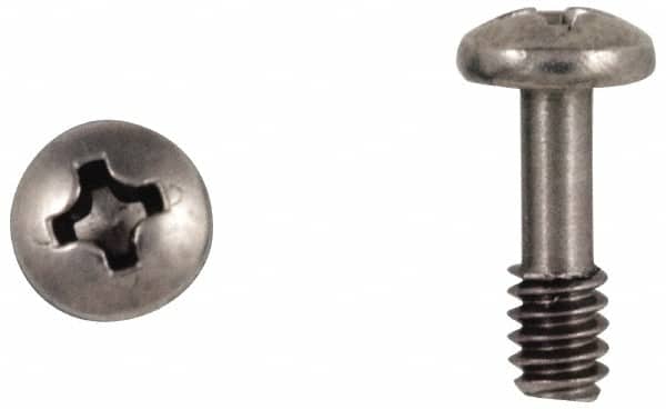 Made in USA - Phillips Drive #8-32 UNC 5/8" Length Under Head Captive Screw - Apex Tool & Supply