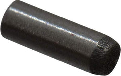 Made in USA - 2mm Diam x 6mm Pin Length 416 Stainless Steel Precision Dowel Pin - C 36-42 Hardness, 1 Beveled & 1 Rounded End - Apex Tool & Supply