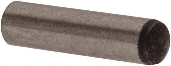 Made in USA - 2mm Diam x 8mm Pin Length 416 Stainless Steel Precision Dowel Pin - C 36-42 Hardness, 1 Beveled & 1 Rounded End - Apex Tool & Supply