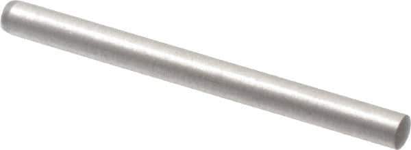 Made in USA - 2mm Diam x 24mm Pin Length 416 Stainless Steel Precision Dowel Pin - C 36-42 Hardness, 1 Beveled & 1 Rounded End - Apex Tool & Supply