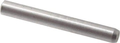 Made in USA - 2.5mm Diam x 20mm Pin Length 416 Stainless Steel Precision Dowel Pin - C 36-42 Hardness, 1 Beveled & 1 Rounded End - Apex Tool & Supply