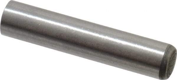 Made in USA - 6mm Diam x 30mm Pin Length 416 Stainless Steel Precision Dowel Pin - C 36-42 Hardness, 1 Beveled & 1 Rounded End - Apex Tool & Supply