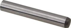 Made in USA - 6mm Diam x 40mm Pin Length 416 Stainless Steel Precision Dowel Pin - C 36-42 Hardness, 1 Beveled & 1 Rounded End - Apex Tool & Supply