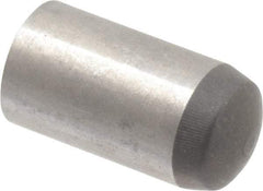 Made in USA - 8mm Diam x 16mm Pin Length 416 Stainless Steel Precision Dowel Pin - C 36-42 Hardness, 1 Beveled & 1 Rounded End - Apex Tool & Supply