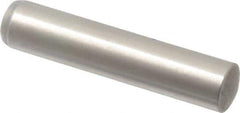 Made in USA - 8mm Diam x 40mm Pin Length 416 Stainless Steel Precision Dowel Pin - C 36-42 Hardness, 1 Beveled & 1 Rounded End - Apex Tool & Supply
