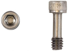 Made in USA - Hex Socket Drive #8-32 UNC 3/4" Length Under Head Captive Screw - 18-8 Stainless Steel, 0.266" Head Diam, 0.162" Head Height, Uncoated - Apex Tool & Supply