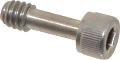 Made in USA - Hex Socket Drive 1/4-20 UNC 3/4" Length Under Head Captive Screw - 18-8 Stainless Steel, 0.37" Head Diam, 0.247" Head Height, Uncoated - Apex Tool & Supply