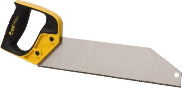Stanley - 12" Steel Blade PVC Saw - Plastic Handle, Closed Grip, 15" OAL - Apex Tool & Supply