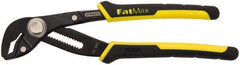 Stanley - 8" OAL, 1-1/4" Max Capacity, 17 Position Groove Joint Tongue & Groove Pliers - Combination (Serrated/Smooth) V-Jaws, Ergonomic Bi-Material Handles - Apex Tool & Supply