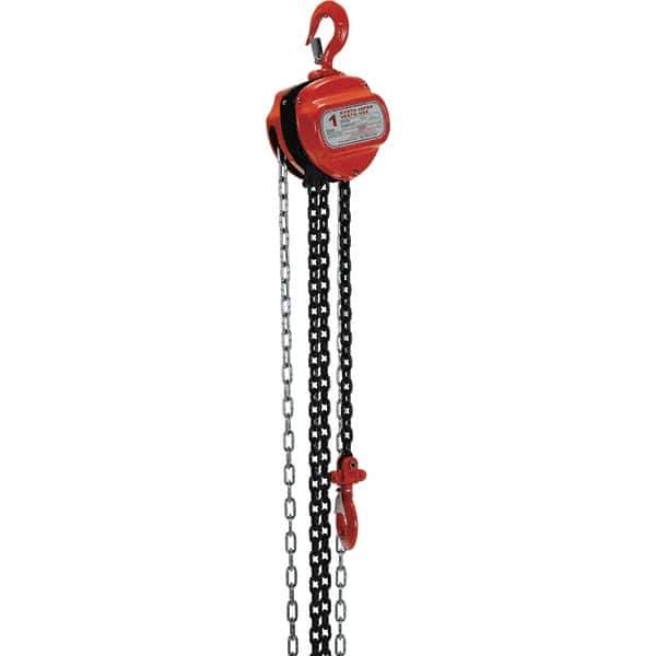 Vestil - 2,000 Lb Lifting Capacity, 10' Lift Height, Hand Hoist - Made from Chain - Apex Tool & Supply