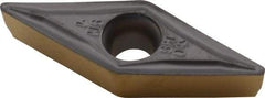 Iscar - VCMT221 SM Grade IC807 Carbide Turning Insert - TiAlN Finish, 35° Diamond, 1/4" Inscr Circle, 1/8" Thick, 1/64" Corner Radius - Apex Tool & Supply
