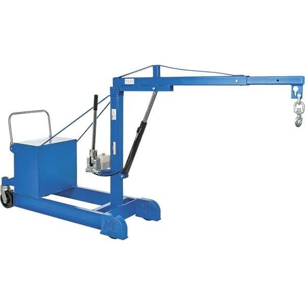 Vestil - 500 Lb Load Capacity, Steel Counter Balanced Floor Crane - 5' 17/64" Span - Apex Tool & Supply