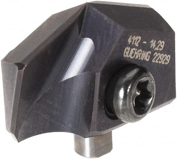 Guhring - Series 4112, 9/16" Diam Grade DK460UF Replaceable Drill Tip - Carbide, Nano-FIREX Finish, 140 Seat Size - Apex Tool & Supply