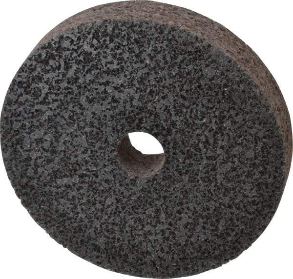 Brite Star - 6" Diam, 1" Face Width, 1" Center Hole, Medium Grade, Aluminum Oxide Deburring Wheel - Unitized, Soft Density 2 Grade, 5,000 RPM - Apex Tool & Supply