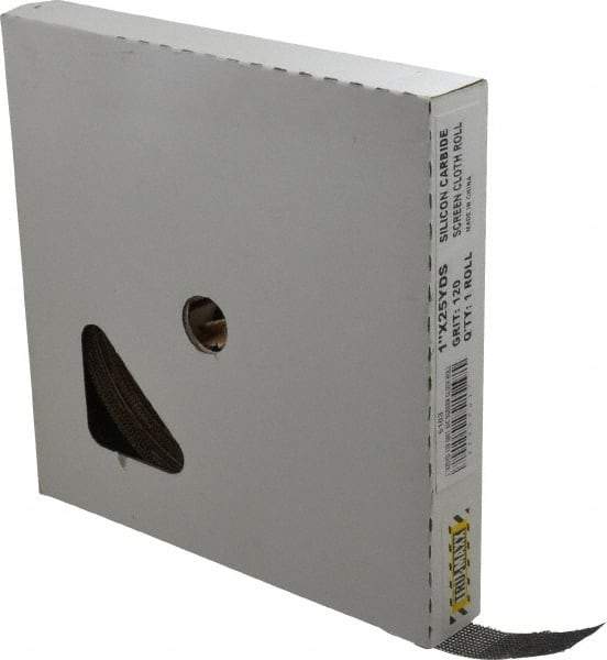 Tru-Maxx - 1" x 25 Yd 120 Grit Silicon Carbide Screen Roll - Medium Grade - Apex Tool & Supply