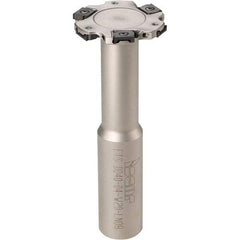 Iscar - Shank Connection, 7/16" Depth of Cut, 1-1/2" Cutter Diam, 6 Tooth Indexable Slotting Cutter - 5/8" Shank Diam, ETS-LN08 Toolholder, LNET Insert - Apex Tool & Supply
