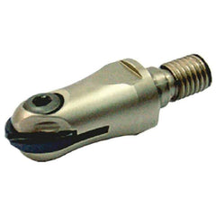 Iscar - 1" Cut Diam, 68mm OAL, Indexable Ball Nose End Mill - 46mm Head Length, M12 Modular Connection, HCM-M Toolholder, HBF-QF, HBR-QF, HCD-QF, HCR Insert - Apex Tool & Supply
