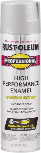 Rust-Oleum - Stainless Steel, Gloss, Rust Proof Enamel Spray Paint - 14 Sq Ft per Can, 15 oz Container, Use on Multipurpose - Apex Tool & Supply