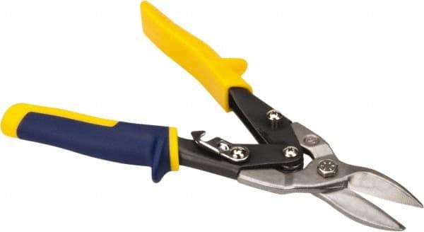 Lenox - 1-5/16" Length of Cut, Straight Pattern Aviation Snip - 10" OAL, 18 AWG Steel Capacity - Apex Tool & Supply