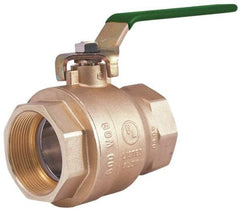 Legend Valve - 3/4" Pipe, Full Port, Brass Full Port Ball Valve - Bi-Directional, FNPT x FNPT Ends, Quarter Turn Handle, 600 WOG, 150 WSP - Apex Tool & Supply