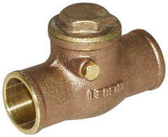Legend Valve - 3/4" Cast Brass Check Valve - Service Check Valve, Sweat, 200 WOG - Apex Tool & Supply