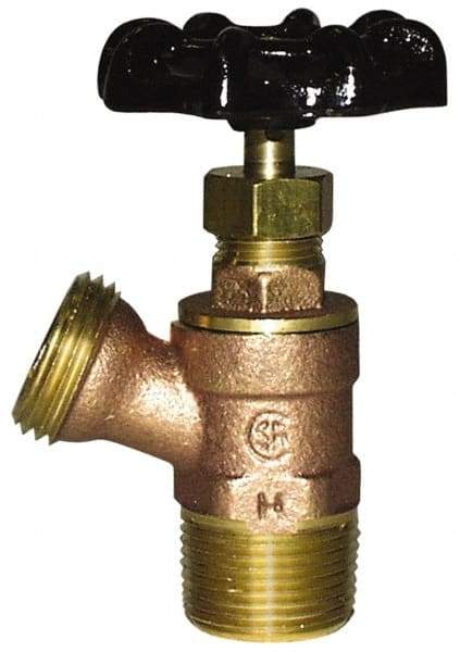 Legend Valve - 3/4" Pipe, Cast Brass, MNPT x MGHT End Connection, Boiler Drain Valve - Lead Free, Use with Potable Water Applications - Apex Tool & Supply