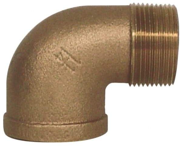 Legend Valve - Class 125, 3/4" Internal Pipe, Bronze 90° Street Elbow - FNPT x MNPT - Apex Tool & Supply