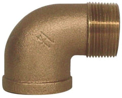 Legend Valve - Class 125, 3/4" Internal Pipe, Bronze 90° Street Elbow - FNPT x MNPT - Apex Tool & Supply